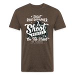 SnkrVet 'I Shoot People' Fitted Cotton/Poly T-Shirt - heather espresso