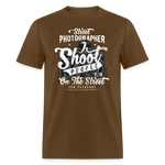 SnkrVet 'I Shoot People' Unisex T-Shirt - brown