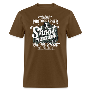 SnkrVet 'I Shoot People' Unisex T-Shirt - brown