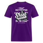 SnkrVet 'I Shoot People' Unisex T-Shirt - purple