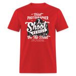 SnkrVet 'I Shoot People' Unisex T-Shirt - red