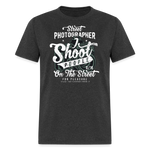 SnkrVet 'I Shoot People' Unisex T-Shirt - heather black