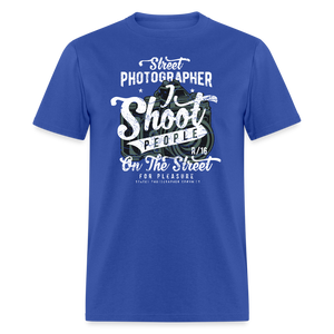 SnkrVet 'I Shoot People' Unisex T-Shirt - royal blue
