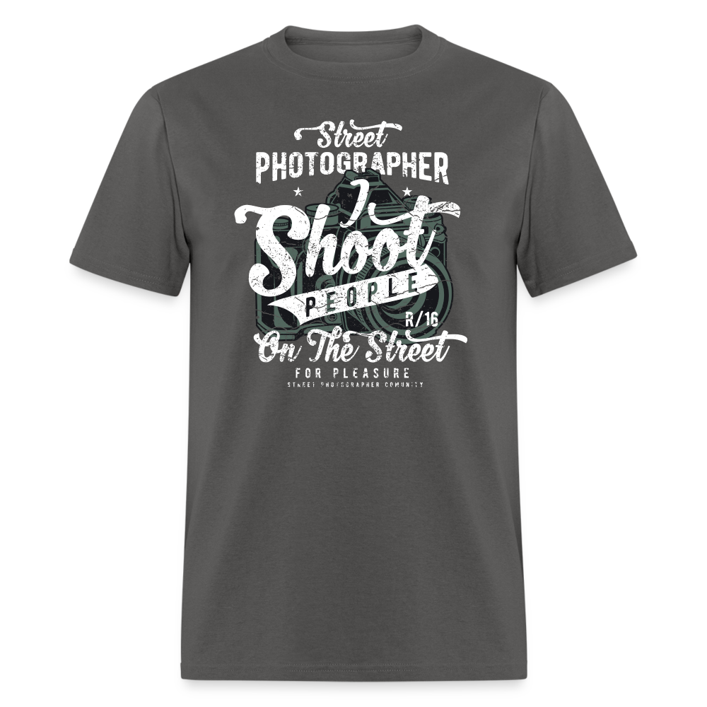 SnkrVet 'I Shoot People' Unisex T-Shirt - charcoal
