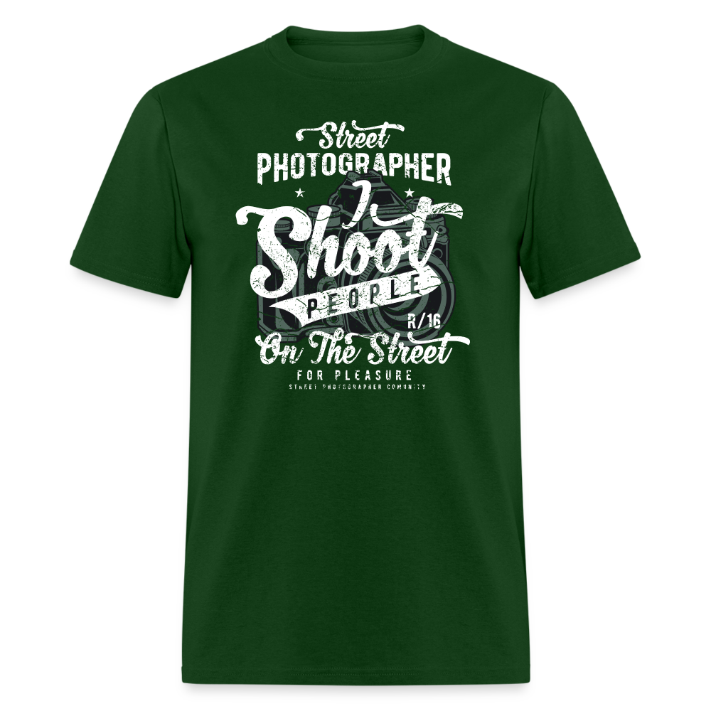 SnkrVet 'I Shoot People' Unisex T-Shirt - forest green