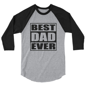 Sneaker-Veteranz - SnkrVet 'Best Dad Ever' 3/4 sleeve raglan shirt - Sneaker-Veteranz